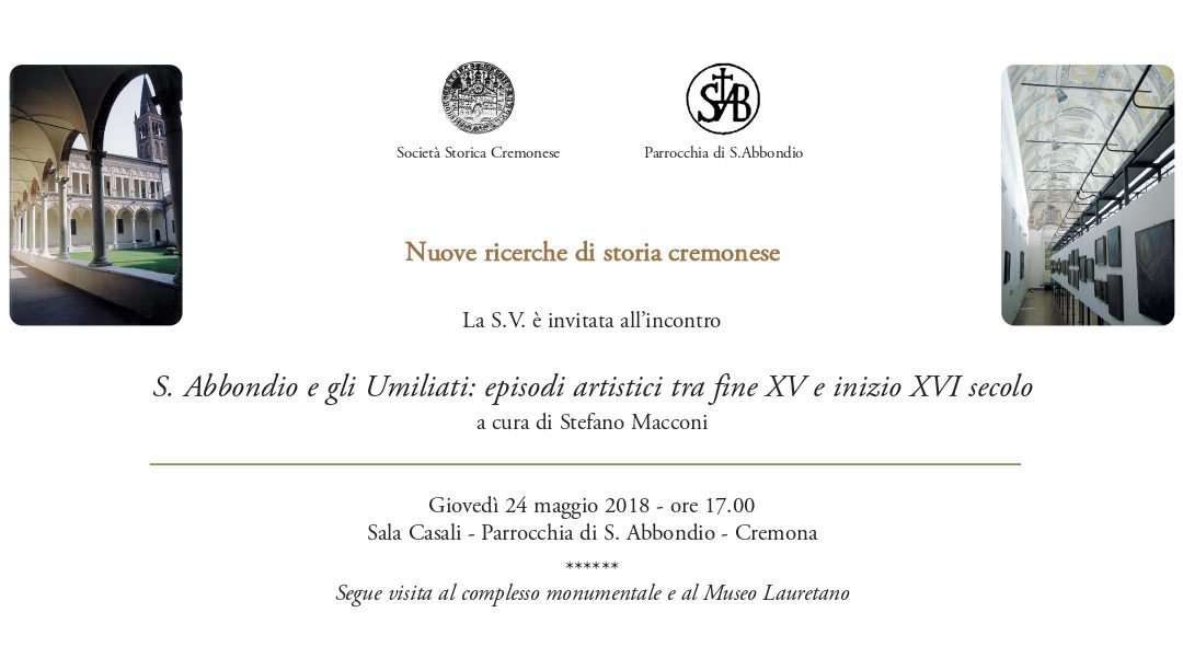 Sant’Abbondio e gli Umiliati Episodi artistici tra fine XV secolo e inizio XVI secolo