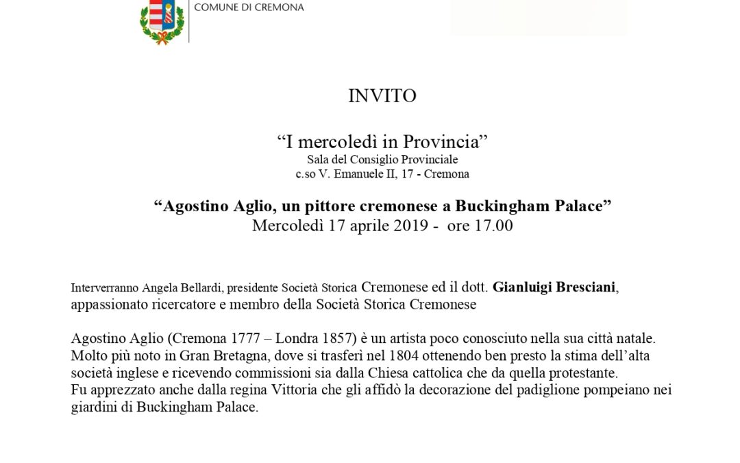 Agostino Aglio Un pittore cremonese a Buckingam Palace