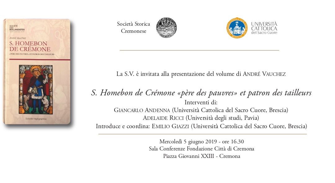 S Homebon de Cremone père des pauvres et patron des tailleurs