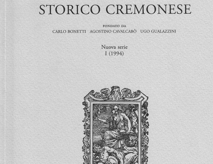 Bollettino Storico Cremonese 1