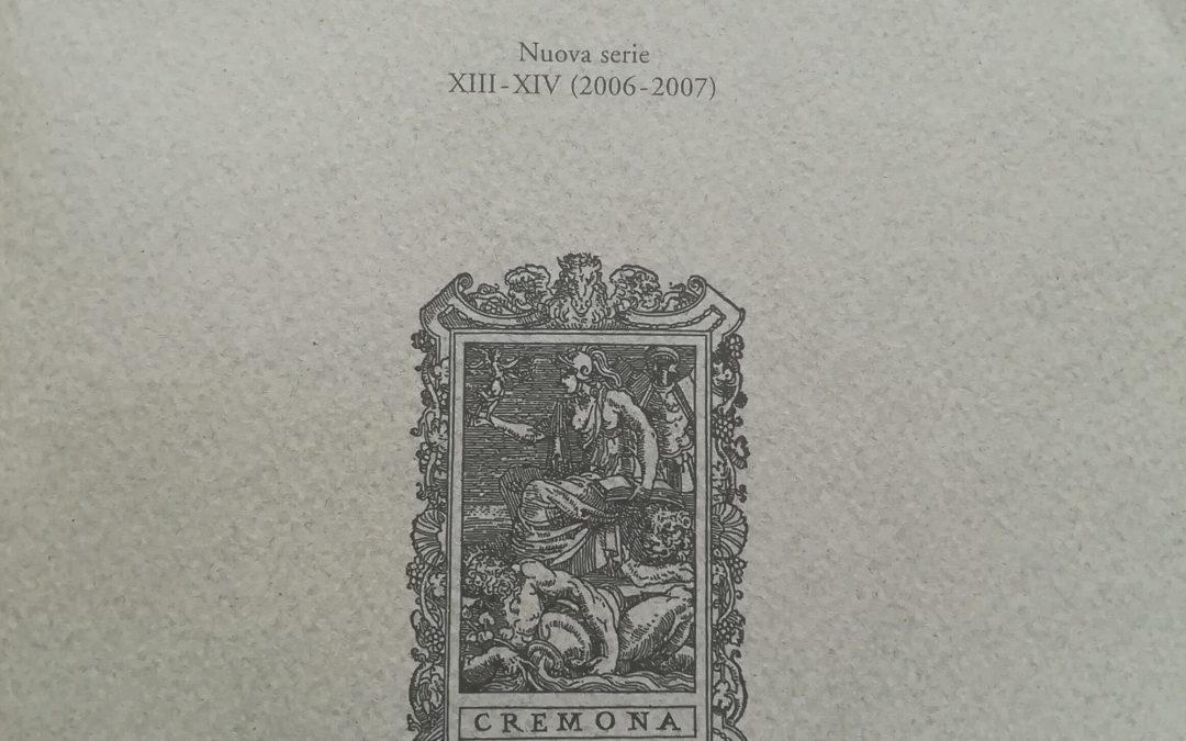 Bollettino Storico Cremonese 13 – 14