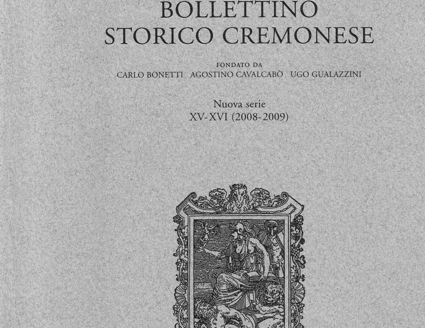 Bollettino Storico Cremonese 15 – 16